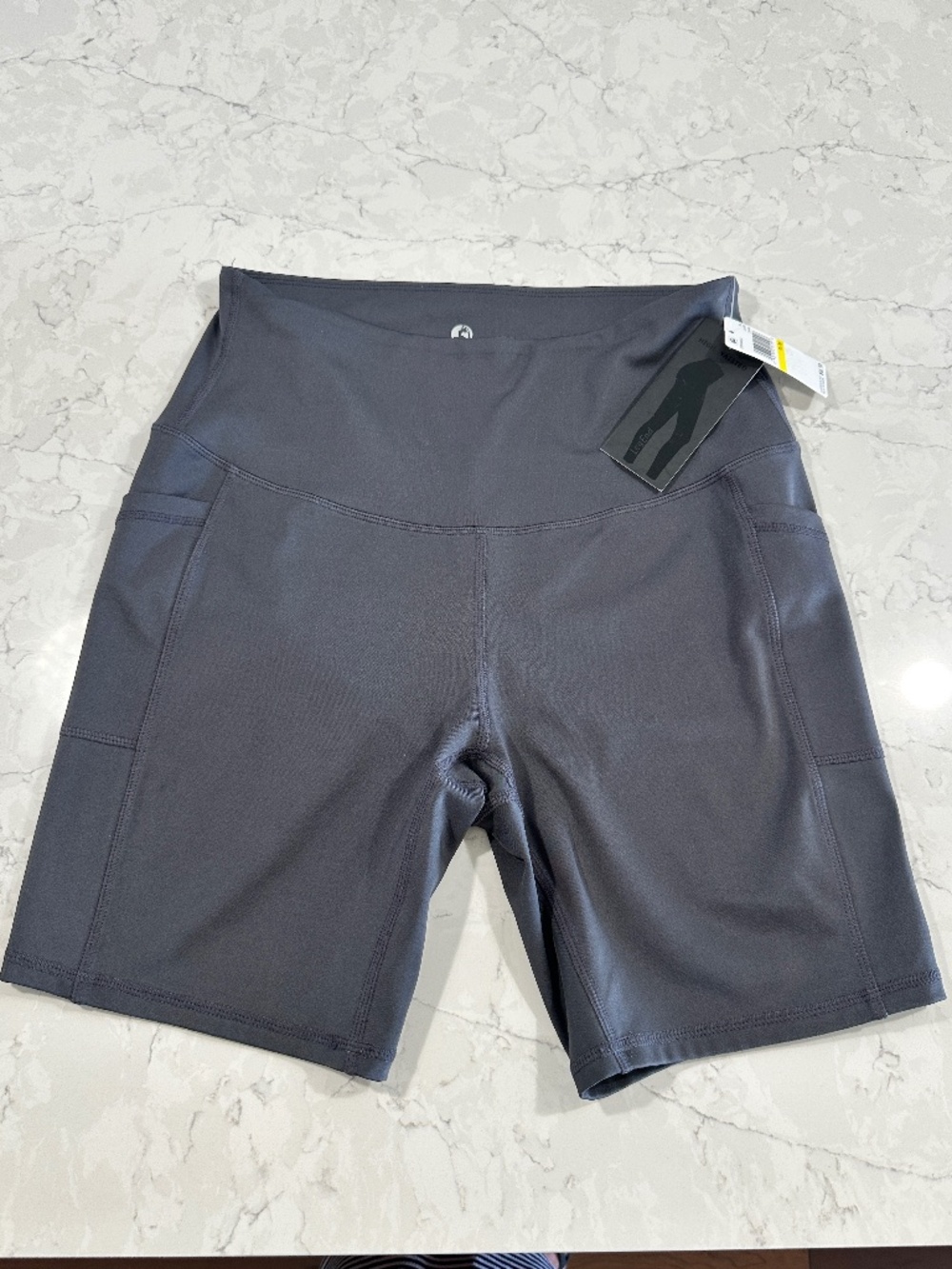 NWT Leg End HIGH QUALITY Womens Biker Shorts Beautiful Charcoal M ($86.)
